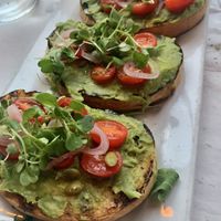 Avocado bruschetta at Forno in Columbus