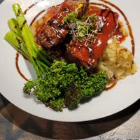 Meatloaf, Garlic Mashed Potatoes, and Broccolini at The Oasis Santa Rosa Beach in Santa Rosa Beach