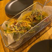 Vegan chicken tacos  at Peppers in Dubrovnik