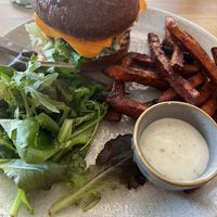 Vegan burger  at Peppers in Dubrovnik