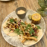 Vegan ‘chicken’ tacos  at Peppers in Dubrovnik
