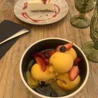 Mango sorbet  at Peppers in Dubrovnik