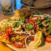 Vegan Korean beef tacos at Peppers in Dubrovnik