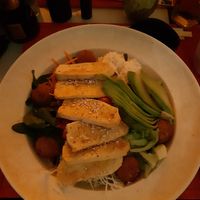 The Buddha bowl with grilled tofu (the quantity is huge, really) at MOON Sushi & Fusion Food Bar in Belgrade