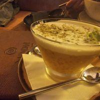 Tapioca mango pudding at MOON Sushi & Fusion Food Bar in Belgrade