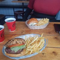 Food at Tommi's Burger Joint in Copenhagen