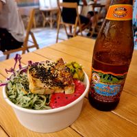Tofu teriyaki at Poke Island in Villasimius