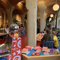Inside  at Tony's Chocolonely Chocolate Bar in Amsterdam