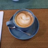 Vegan macchiato at Matcha Coffee and Eatery in Pristina