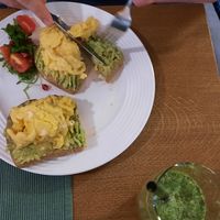 Egg avocado toast at Matcha Coffee and Eatery in Pristina
