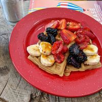 Waffles! at Roots in Aljezur