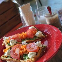 Herzhafte Waffeln at Roots in Aljezur