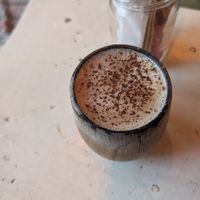 Cappuccino at Roots in Aljezur