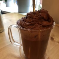 Vegan hot chocolate  at Source in York