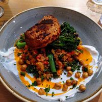 Cajun "salmon" bowl at Source in York