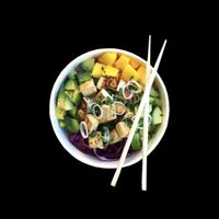 Idée de poke bowl vegan at Happy Bowl in Morges