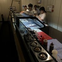 Pictured is the interior (No seating)   at Bubblewrap Waffle in London