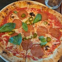 Vegane Mexicana Pizza at Pizzeria Kalabria in Vienna