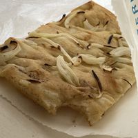 Foccacia with onions   at La Pia in Monterosso Al Mare