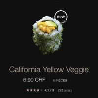 Yellow veggie at Sushi Shop in Morges