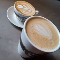 Cappuccino and Café Latte at Espresso House in Trondheim