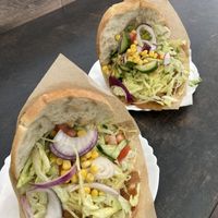 Vegan kebab with seitan  at Sayf Kebab in Muenster