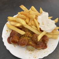 Vegan currywurst  at Sayf Kebab in Muenster