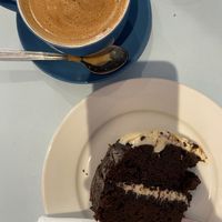 Vegan Cake & Oat Coffee  at The Coffee Garden in Warminster