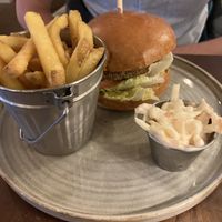 Garden burger  at Kings Head in Richmond