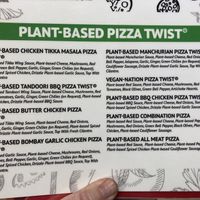 Vegan menu (much of the rest of the menu is also veganizable)  at Pizza Twist in Redding