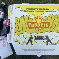 Sodas and delicious vegan pizza for less than $25!? Heck yeah  at Toppers Pizza in De Pere