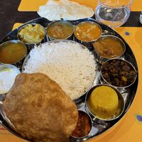 South Indian Thali   at Krishna Vilas in Luxembourg City