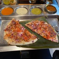 Dosa-ish thing with tomatoes and onions   at Krishna Vilas in Luxembourg City