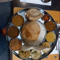Southern Indian Thali at Krishna Vilas in Luxembourg City