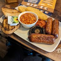 Full vegan breakfast at The Philharmonic in Cardiff