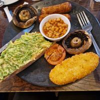 Welsh breakfast (avo comes on the side) at The Philharmonic in Cardiff