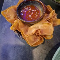 Crispy Dumplings, great sauce at Nyom in Berlin