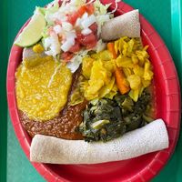   at Gursha Ethiopian Grill in Des Moines