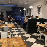 Inside at Hobson's Fish & Chips in West London
