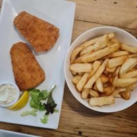 this is for 1 person  at Hobson's Fish & Chips in West London