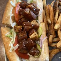 Tofu sandwich  at Jude's Old Town in Seattle