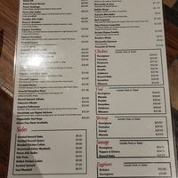 Menu at Basilico's Pizzeria in Dickson City