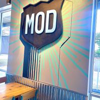 Sign inside   at Mod Pizza in Dallas