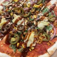 BYO with vegan sausage   at Mod Pizza in Dallas