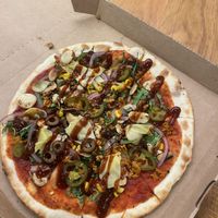 BYO with vegan sausage   at Mod Pizza in Dallas