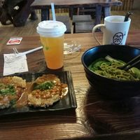 Spinach noodles at Life Cafe @ Padungan in Kuching