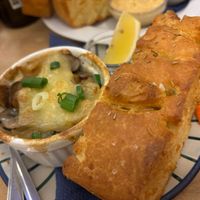 "Vürzfleisch" with focaccia at Aha Cafe in Dresden