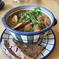 lentil soup at Aha Cafe in Dresden