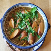 lentil soup at Aha Cafe in Dresden