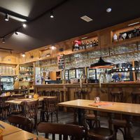 The view of the bar at Bier Central in Ghent